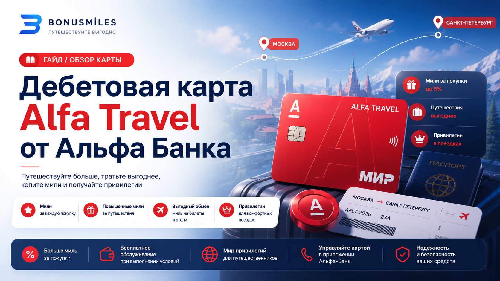 Дебетовая карта Alfa Travel от Альфа Банка