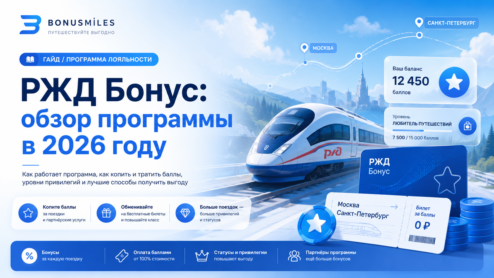 РЖД Бонус: обзор программы в 2026 году